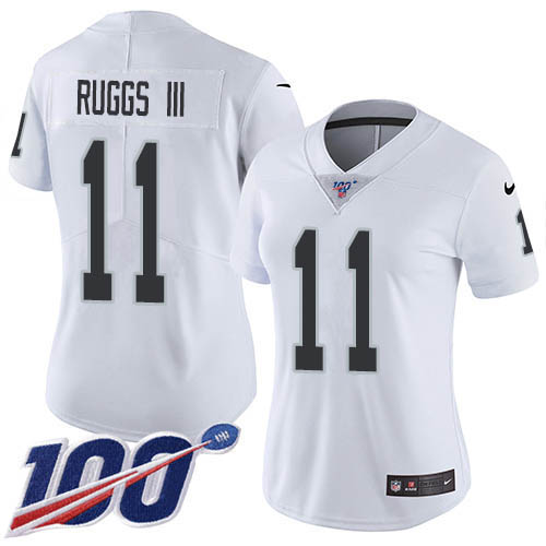Nike Raiders #11 Henry Ruggs III White Women's Stitched NFL 100th Season Vapor Untouchable Limited Jersey